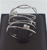 Ring Donna Oro Woman in White Gold Diamante 0.05 Ct DFAF3439.005-15